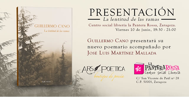 Guillermo Cano presenta La lentitud de las ramas